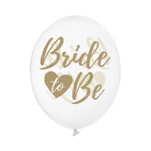 Latex balon sa tiskom - Prozirni sa zlatnim Bride to be