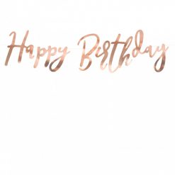 Alternative view of Natpis happy birthday - rosegold
