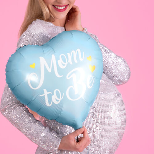 Folijski balon Mom to be - plava