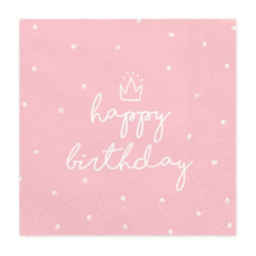 Salvete Happy birthday - roza