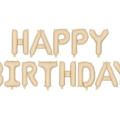 Alternative view of Natpis od balona happy birthday - Bež