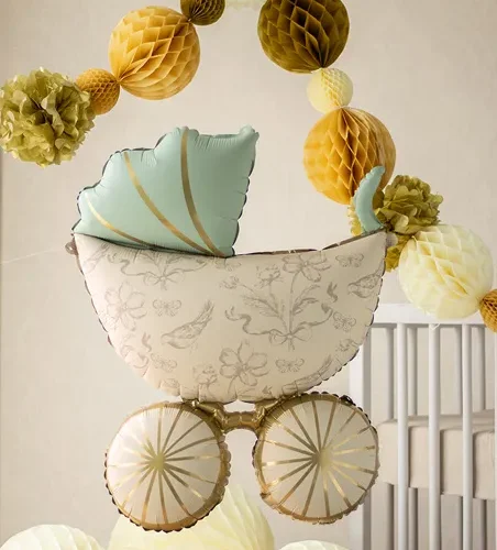 Folijski balon Retro Kolica