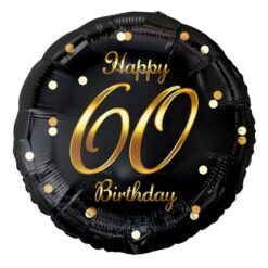 Folijski balon Happy 60 birthday