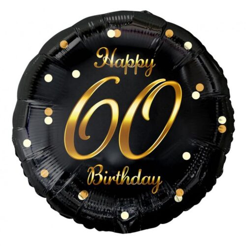 Folijski balon Happy 60 birthday