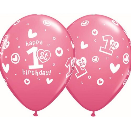 Latex balon sa tiskom - Happy 1st birthday
