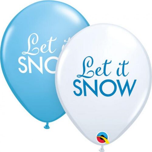 Latex balon sa tiskom - Let it snow