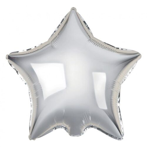 Folijski balon zvijezda, Srebrna 19"