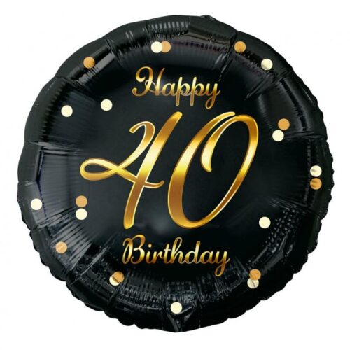Folijski balon Happy 40 birthday