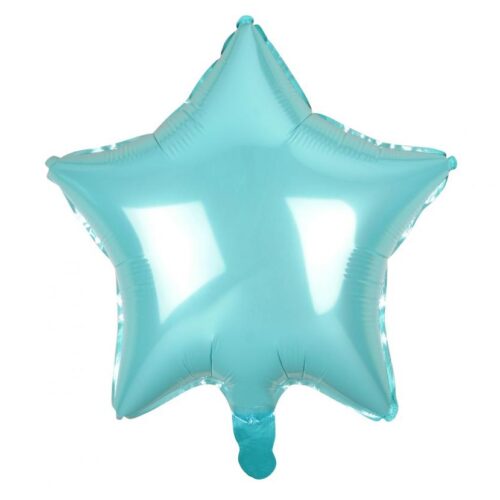 Folijski balon zvijezda, Svijetlo plava 19"