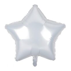 Folijski balon zvijezda, Bijela 18"