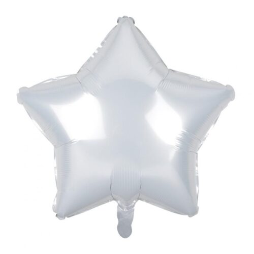 Folijski balon zvijezda, Bijela 18"
