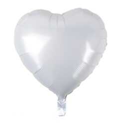 Folijski balon srce, Bijela 18"