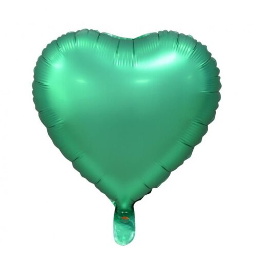 Folijski balon srce, Mat zelena 18"