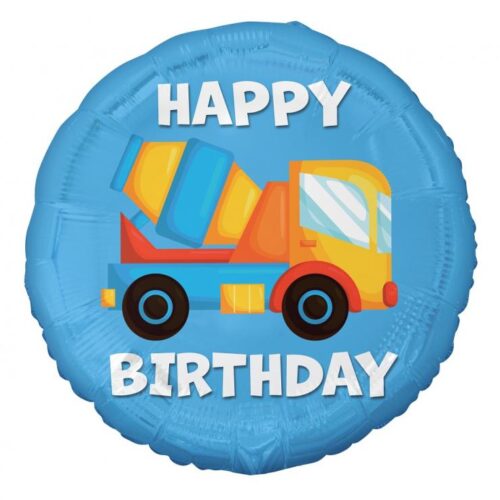 Folijski balon - Happy birthday, Bager