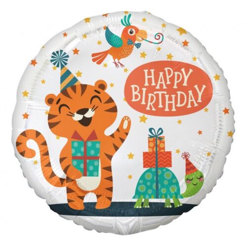 Folijski balon - Happy birthday tigar