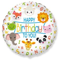 Folijski balon - Happy birthday to you, životinje