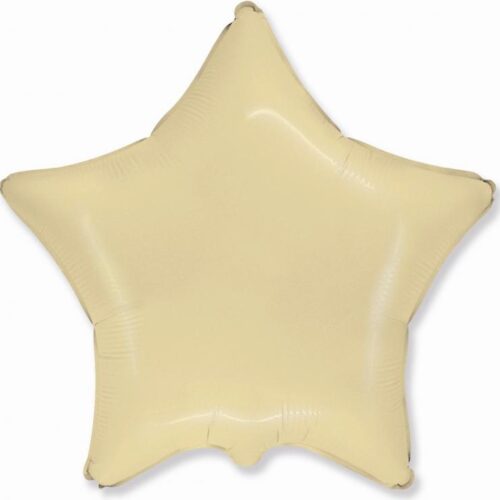 Folijski balon zvijezda, Satin cream pastel 19"
