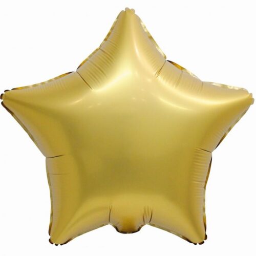 Folijski balon zvijezda, Mat zlatna 18"
