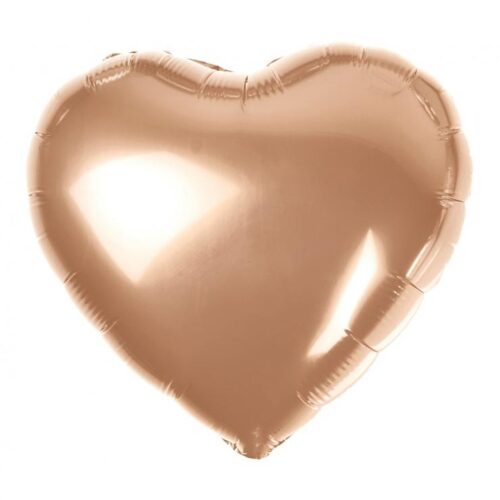 Folijski balon srce, Rosegold 18"