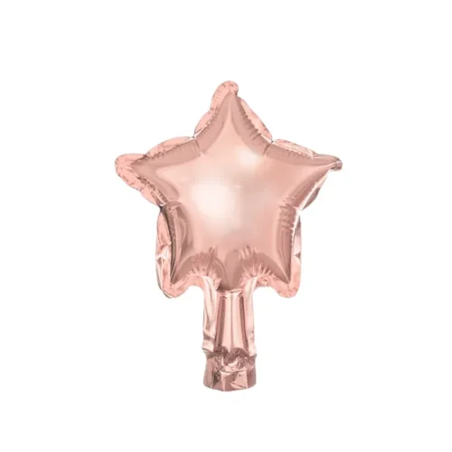 Folijski balon zvijezda 12 cm, rosegold 25/1