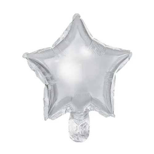 Folijski balon zvijezda 25 cm, srebrna 25/1