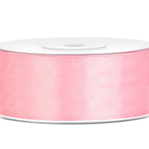 Saten traka 25mm / 25 m - Pastelno roza