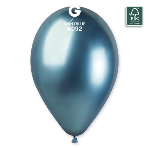 Lateks balon shiny/chrome 13" - Blue