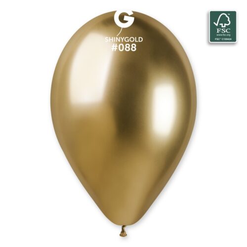Lateks balon shiny/chrome 13" - Gold