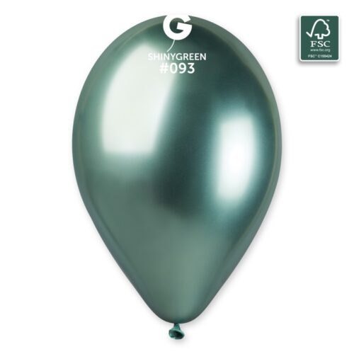 Lateks balon shiny/chrome 13" - Green