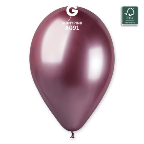 Lateks balon shiny/chrome 13" - Pink