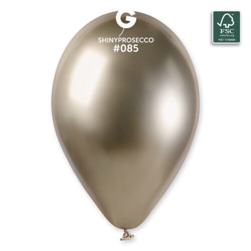 Lateks balon shiny/chrome 13" - Prosecco