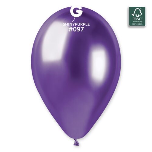 Lateks balon shiny/chrome 13" - Purple