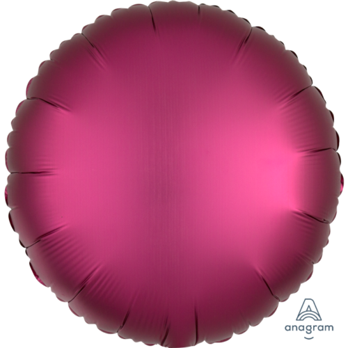 Folijski balon - Satin Luxe krug, Tamno roza