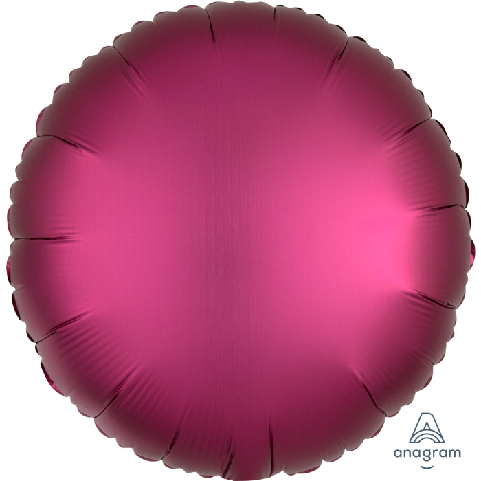 Folijski balon - Satin Luxe krug, Tamno roza