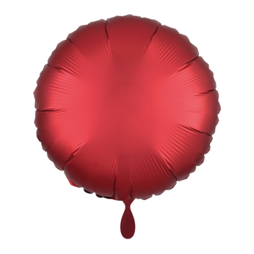 Folijski balon - Satin Luxe krug, Crvena