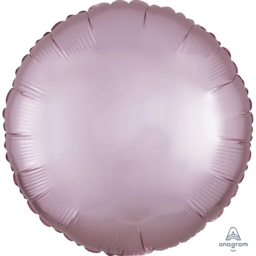 Folijski balon - Satin Luxe krug, Pastelno roza