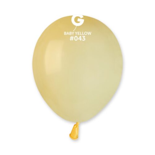 Lateks balon pastel 5" - Baby yellow