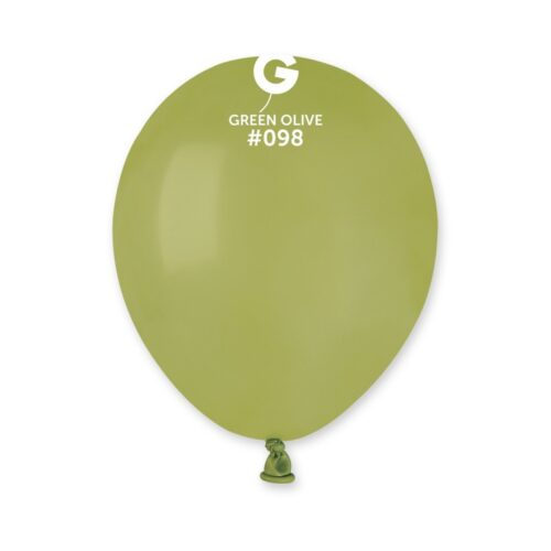 Lateks balon pastel 5" - Olive green