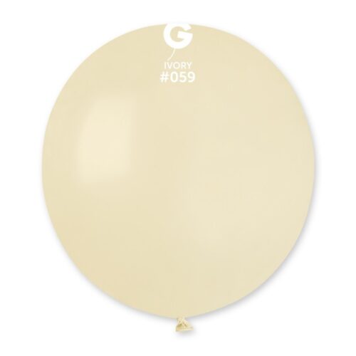Lateks balon pastel 19" - Ivory