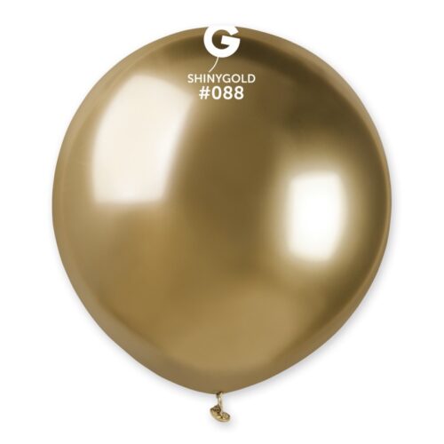 Lateks balon shiny/chrome 19" - Gold