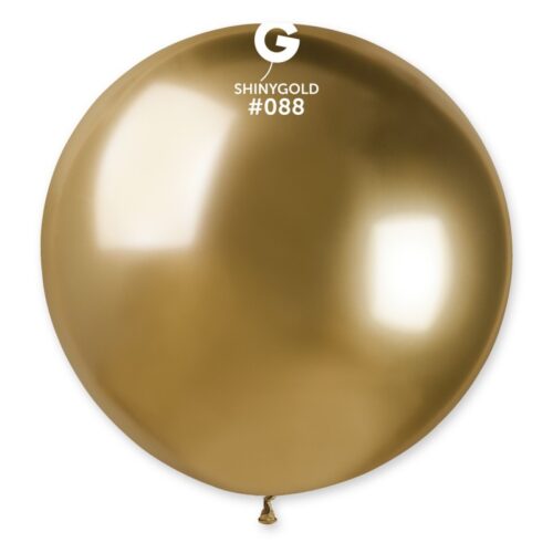 Lateks balon shiny/chrome 31" - Gold