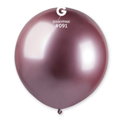 Lateks balon shiny/chrome 19" - Pink