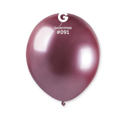 Lateks balon shiny/chrome 5" - Pink