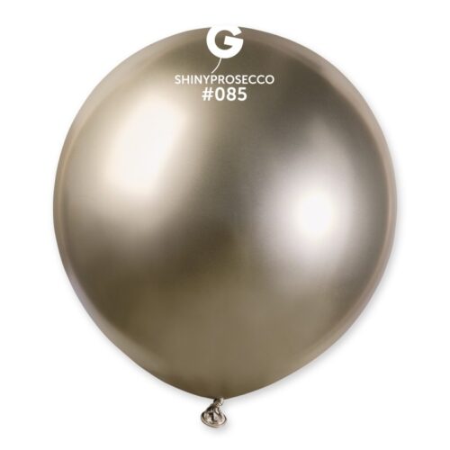 Lateks balon shiny/chrome 19" - Prosecco