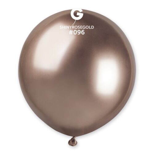 Lateks balon shiny/chrome 31" - Rose gold
