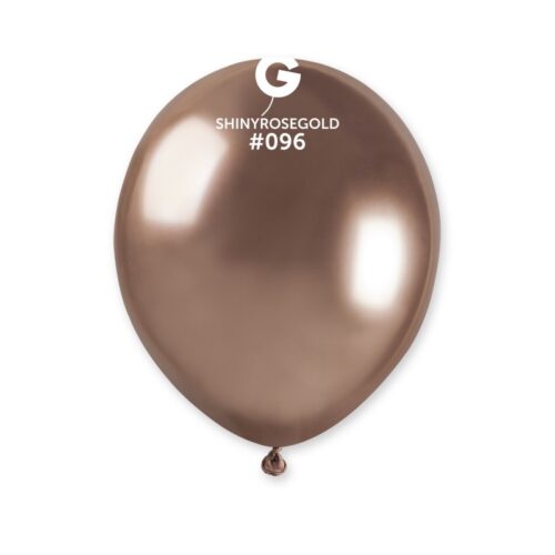 Lateks balon shiny/chrome 5" - Rose gold