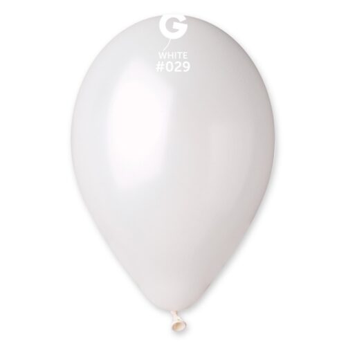 Lateks balon metallic/pearl 12" - White