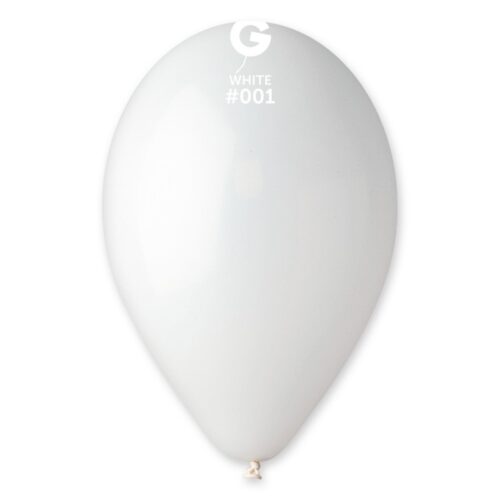Lateks balon pastel 12" - White