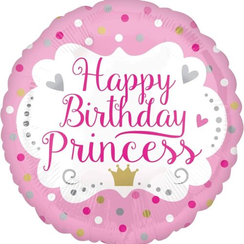 Folijski balon - Happy birthday princess