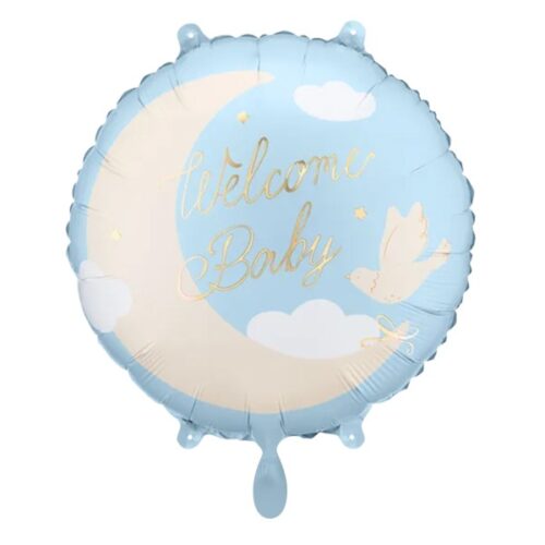 Folijski balon - Welcome baby boy
